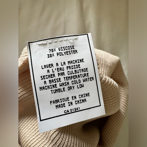 NWT SIMON’S Finely Ribbed Knit Bolero Shrug • Ivory Beige • small/ medium - Picture 8 of 9